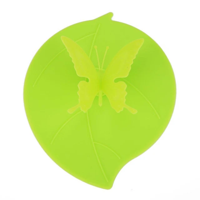 Stampo foglia, farfalla, copertura tazza in silicone, sigillato, a prova di fuoriuscita