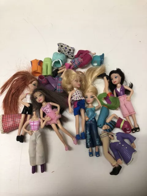 Polly Pocket Mixed Lot Dolls Clothing Part Figures