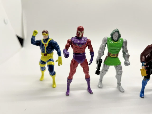 Toy Biz Marvel Heavy Metal Heroes Lot of 7 Die Cast Figures Vintage X-Men Spider 3