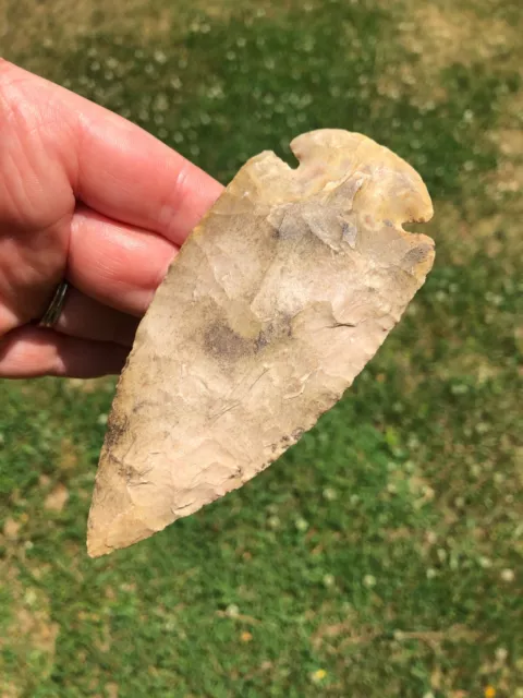 *DOVETAIL:  Large EARLY ARCHAIC STYLE POINT  Selling as Modern Arrowhead w/VIDEO