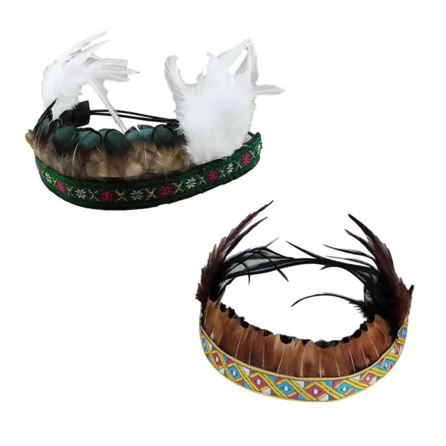 Copricapo di piume, capo cappello indiano, fascia indiana, copricapo per