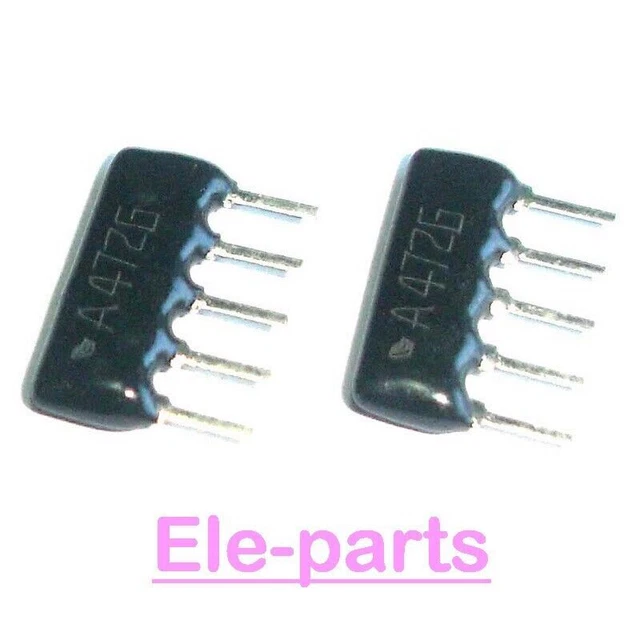 Resistor Array 472 100 PCS A05-472G -5 A05-472 4.7K ohm 4 Commoned Resistor Network Array ...