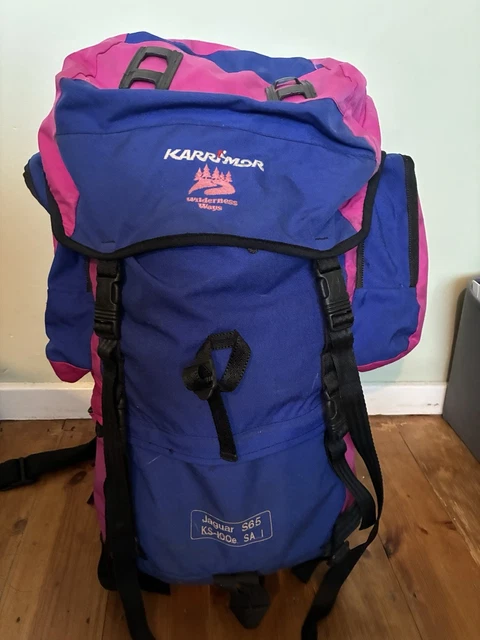 Sac à Dos Karrimor Jaguar S 60-80L - Bleu - Made In UK - Occasion