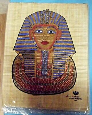 Antique Papyrus Souvenir Egypt Cairo Gods King Pharaoh Vintage Art Wall 2