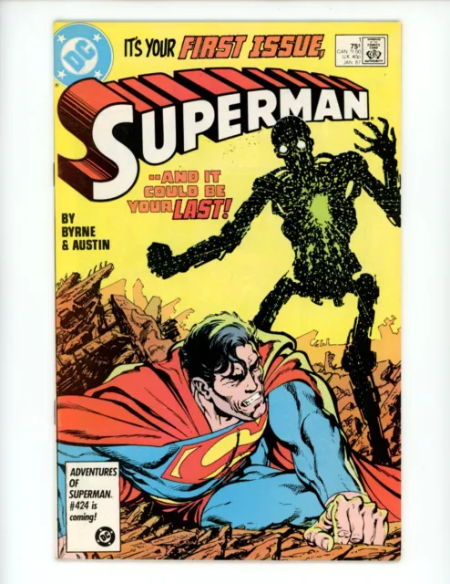 Superman #1 Comic Book 1987 VF- John Byrne DC Comics Heart of Stone