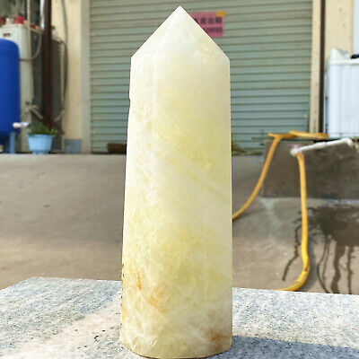 1.96LB Natural Citrine Smoky Crystal Obelisk Topaz Quartz Pillars Healing zhs112
