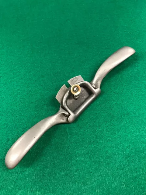 Vintage Very Early STANLEY Adjustable Throat Spoke Shave / Draw Shave - 1858 Pat