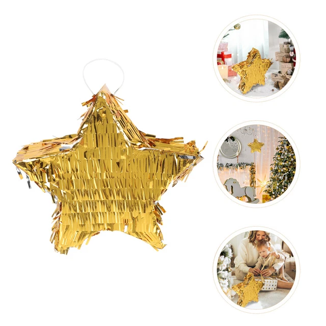 Stella Piñata Pinata giocattolo per bambini cinque festa di Natale benda per occhi bambino