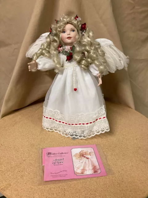 Patricia Rose 14" "ANGEL OF LOVE" Porcelain Doll PARADISE GALLERIES 1998 w/COA