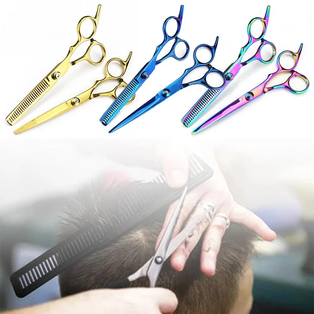 Forbici parrucchiere parrucchiere diradamento capelli taglio denti forbici acciaio inox Ste~ R