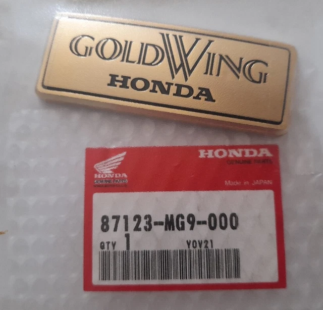 Honda Emblema etichetta x moto Goldwing cod.87123MG9000 col.oro