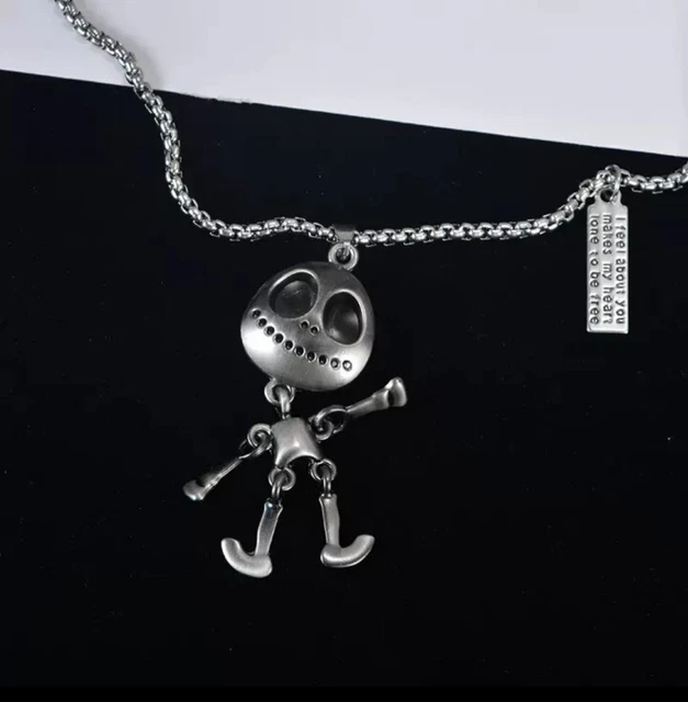 Alien Pendant Necklace Men's Trendy Hip-hop Screw Linked Robot Sweater Accessory Alien Pendant Necklace Men's Trendy Hip-hop Screw Linked Robot Sweater Accessory