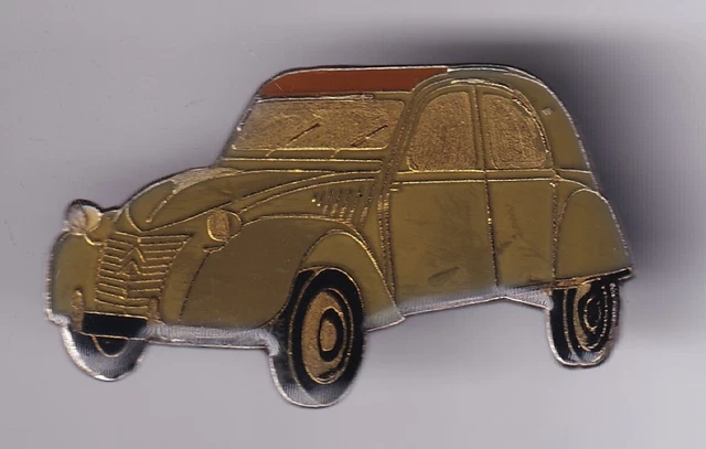 Citroën - Superbe pin's , auto Citroën 2 CV , 2CH , pin up , signé