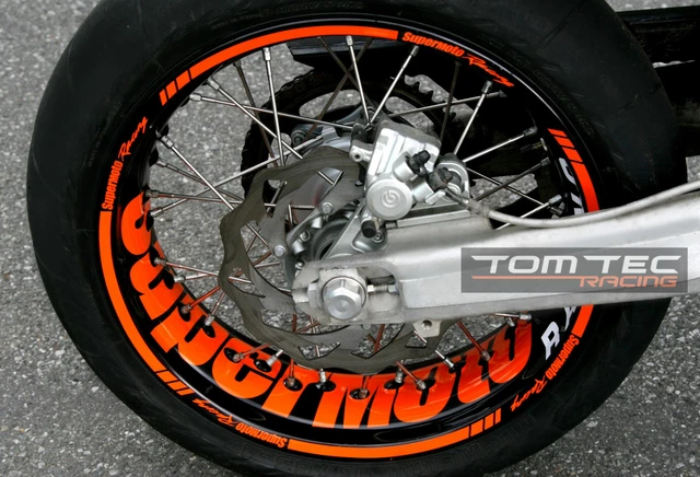 WHEEL STICKER SUPERMOTO KTM SMC 690 LC4 640 660 EXC SMR 450 560 SX