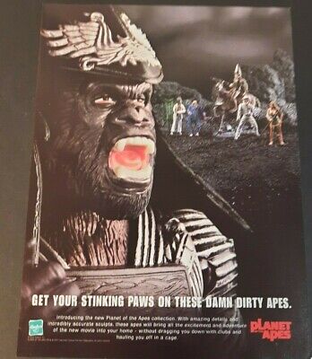 PLANET OF THE APES Action Figures ~ Vintage toy Magazine PRINT AD 2001 Hasbro