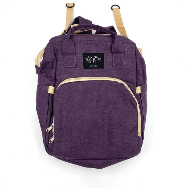 Living Traveling Share Multifunctional Diaper Bag -Purple
