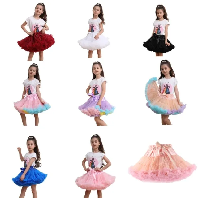 Fashion Children Princess Skirt Soft Tulle Petticoat Cute Birthday Party Dress