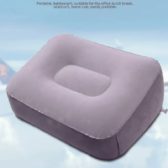 Soft Footrest Pillow PVC Inflatable Foot Rest Pillow Cushion Air Travel Offi.bz