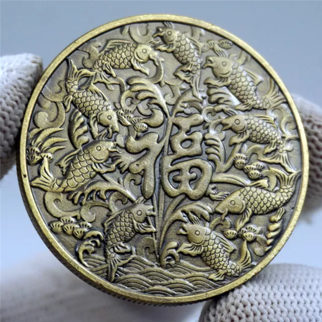 2024 NEW YEAR Chinese Feng Shui Happiness Luckly Fortune Wish coin Gfit