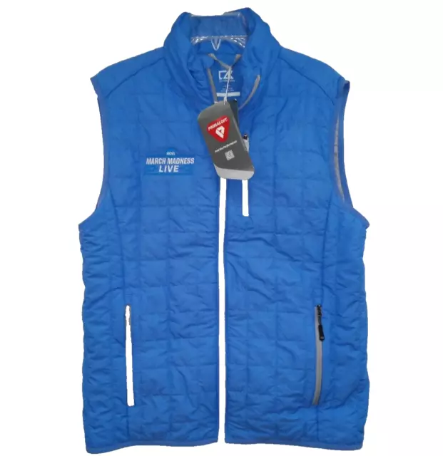 Cutter & Buck Men’s Small Primaloft Blue Insulated Vest NCAA March Madness Live