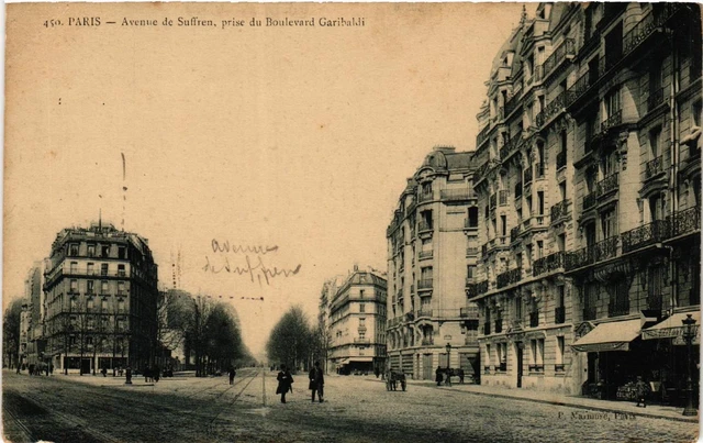 CPA PARIS (15e) Avenue de Suffren. prise du Bd Garibaldi (563765)