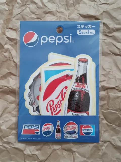 Pepsi stickers 5pcs 5patterns form Japan