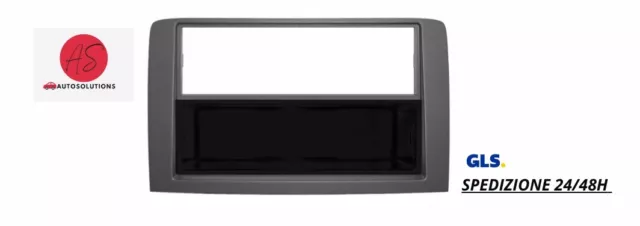 Mascherina Adattatore Autoradio 2Iso Fiat Idea - Colore Grigio - 0133