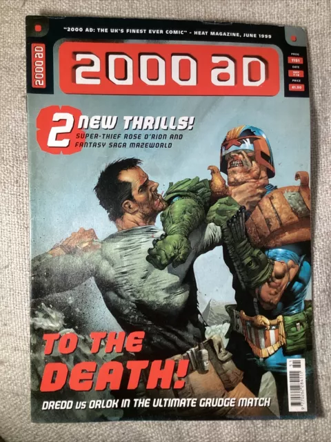 2000Ad #1151 British Weekly Comic Judge Dredd Jul 1999 *