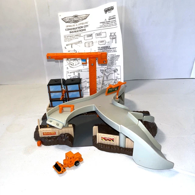 MICRO MACHINES CONSTRUCTION City Playset Galoob Truck Instructions