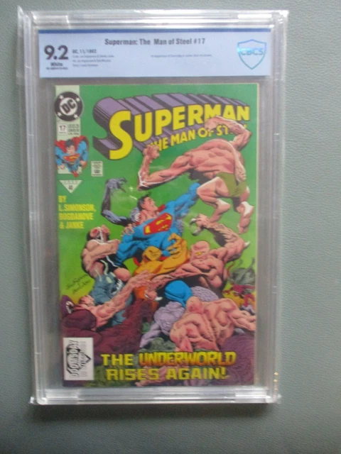 SUPERMAN MAN OF STEEL 17 1ST DOOMSDAY APP ! !1st. PRINT ! ! CBCS 9.2 ! !