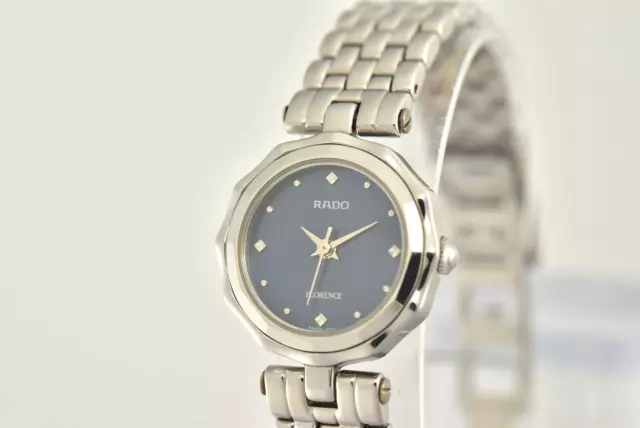 BOX [Near MINT] RADO 318.3739.4 Florence Ivory Quartz SAPPHIRE CRYSTAL Women's