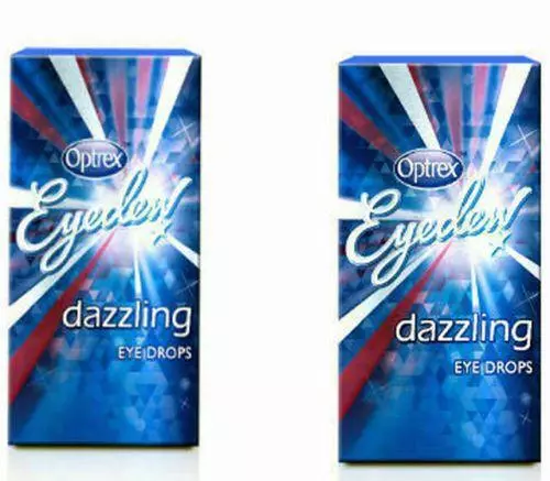 Buy 2 Packs-10ml Optrex Eyedew Dazzling Drops Eye Whitening Clear*Free Delivery*