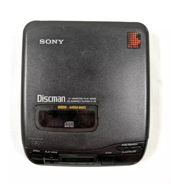 SONY D-34 VINTAGE Discman CD Player, Awesome Sound Quality, MegaBass, 1BIT  DAC $92.45 - PicClick AU