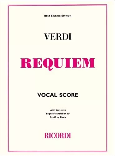 Requiem by Giuseppe Verdi Book The Cheap Fast Free Post