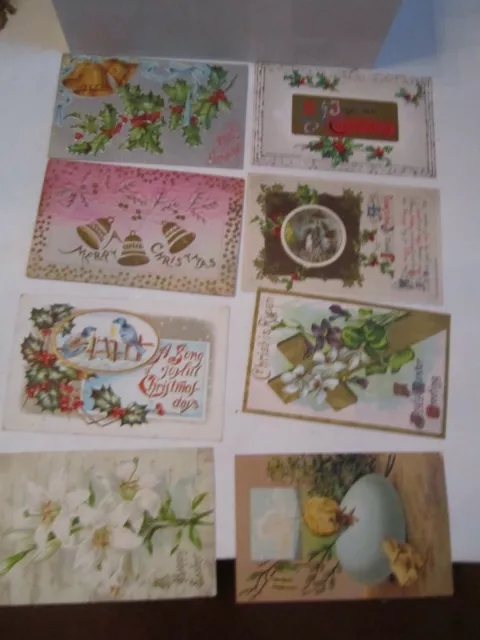 Lot Of 40 Vtg Postcards Early 1900'S - Xmas, Thanksgiving, Valentines - Tub A 3