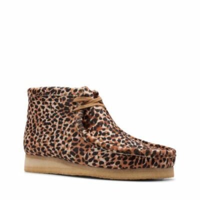 clarks animal print wallabee