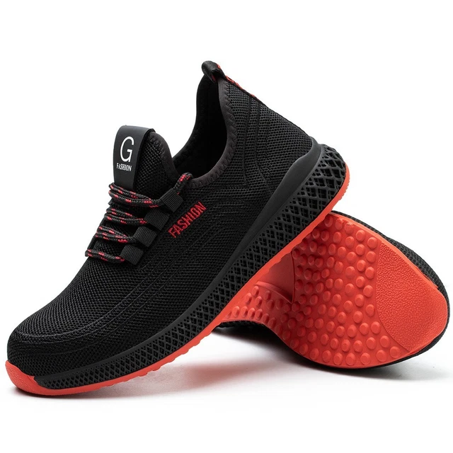 STEEL TOE CAP Mens Safety Shoes Work Trainers Lightweight Boots | UK ...