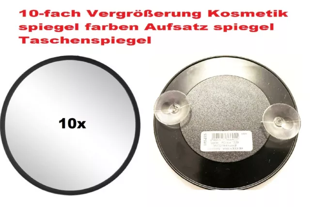 10-fach Vergrößerung Kosmetik spiegel farben Aufsatz spiegel Taschenspiegel