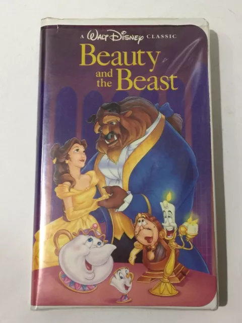 "RARE" BEAUTY AND THE BEAST  (VHS 1992) -Walt Disney's Black Diamond Classic