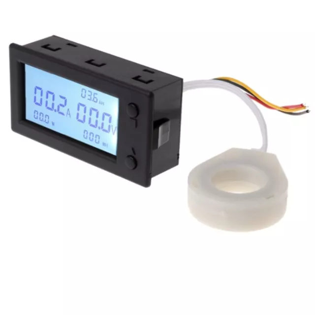 DC 0-300V 50A/100/200/400A Voltage Current Power Meter STN LCD Hall Coulombmeter