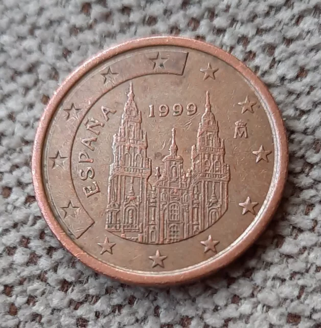 Moneda de 5 CÉNTIMOS ESPAÑA 1999.  RETIRADA Y ANTIGUA- PERFECTO ESTADO.