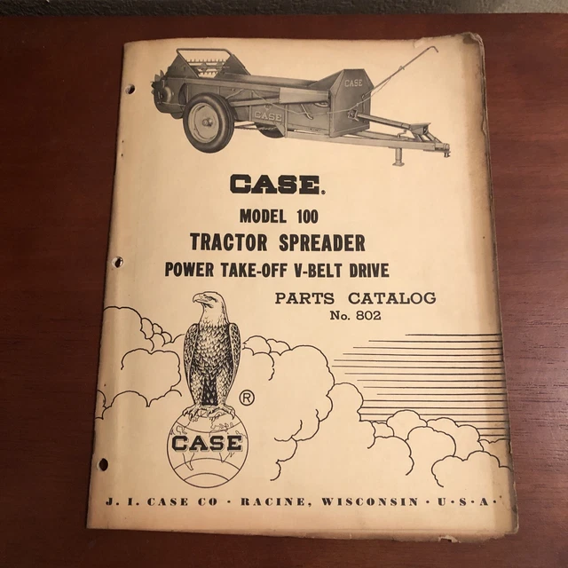 CASE MODEL 100 Tractor Spreader Power TakeOff VBelt Drive Parts