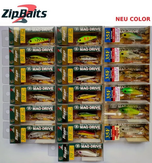 Zipbaits Rigge 35F Japon Wobbler, Appât , Pêche, Prédateur, Truite, Leurres