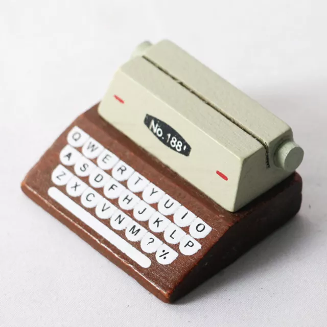 1set 1 12 Miniatur Schreibmaschine Modell Simulierte Multifunktionale Puppenhaus