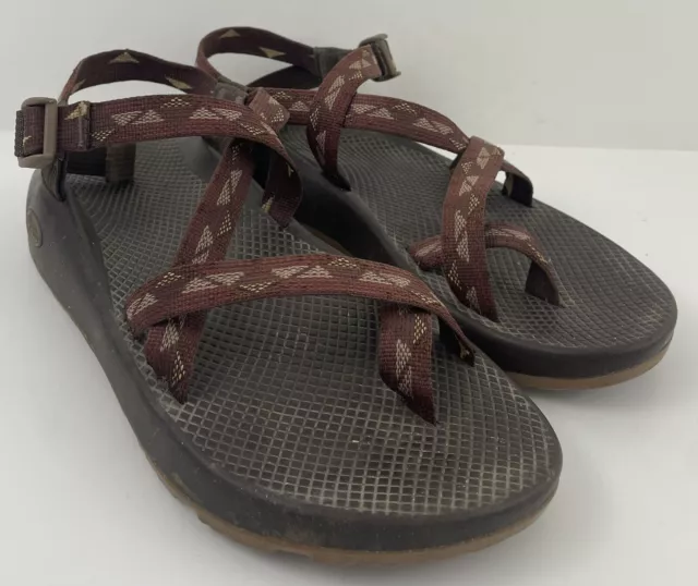 CHACO MENS Z/2 Classic Sandals Toe Loop Brown Strap Outdoor Sandal Size ...