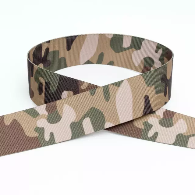 Webbing Polyproplene Strapping Army Camouflage 25mm, 38mm or 50mm Wide