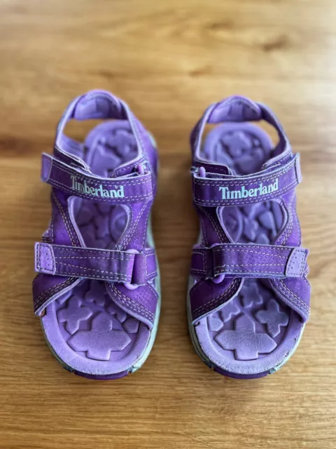 Timberland Kinder Sandalen, Mädchen, Gr. 30 (EU), violett, getragen