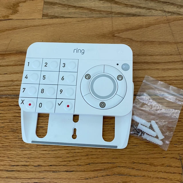 Teclado Alarma Anillo - Modelo 4AK1S70EN0 (1a Generación) Con Montaje en Pared y Hardware
