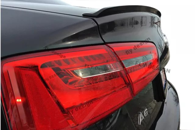 Passend für AUDI A6 C7 Tuning Heckspoilerlippe fertig LACKIERT Abrisskannte Spoi