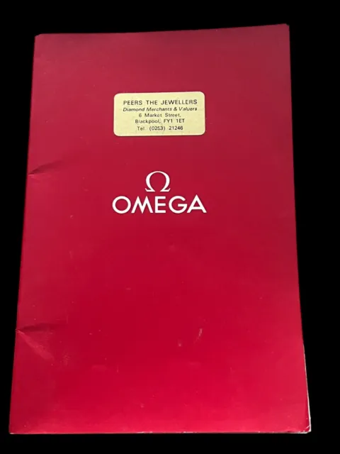 Vintage Omega Watch Catalogue 1980